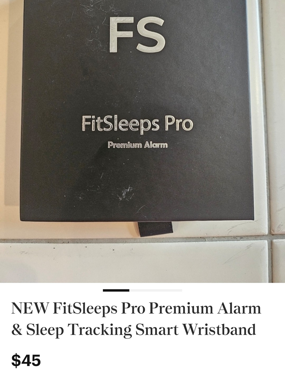 Premium Alarm & Sleep Tracking Smart Wristband - Black